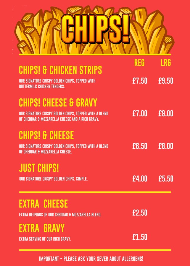CHIPS! menu
